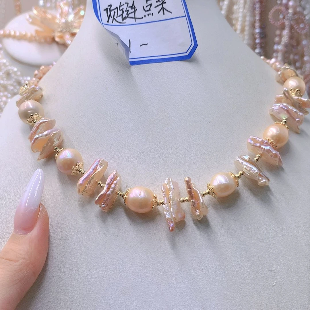 银S925镶嵌耳饰淡水珍珠