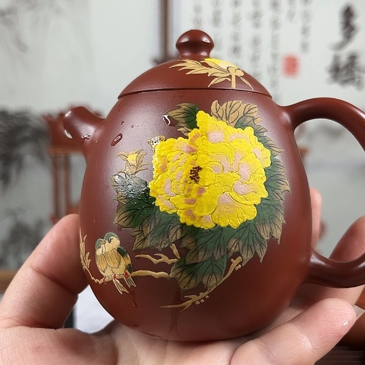 紫砂茶壶原矿紫砂200毫升