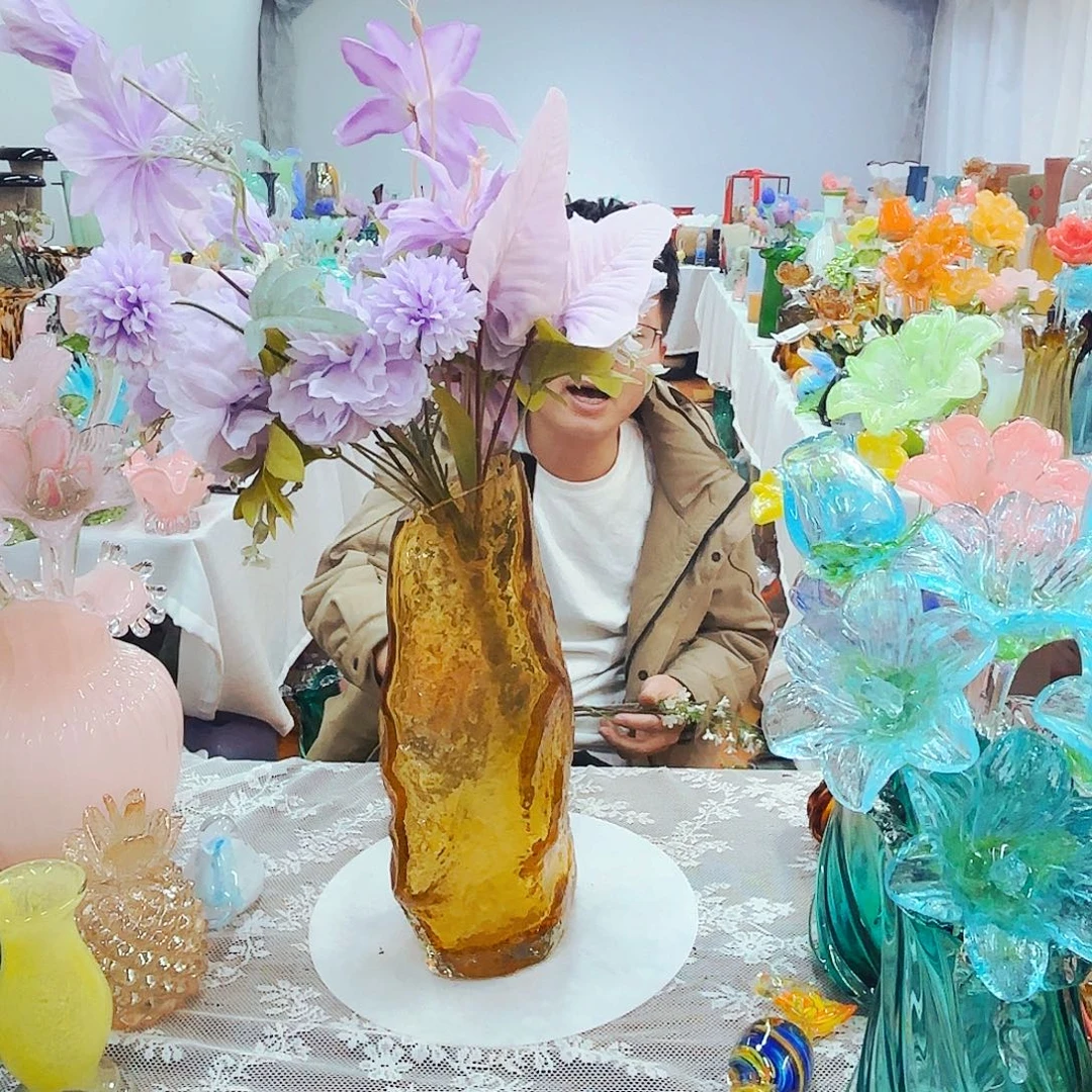 琉璃花瓶花瓶艺术品