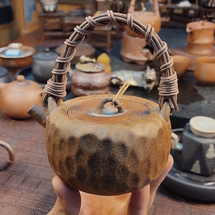 手工柴烧老岩泥茶具