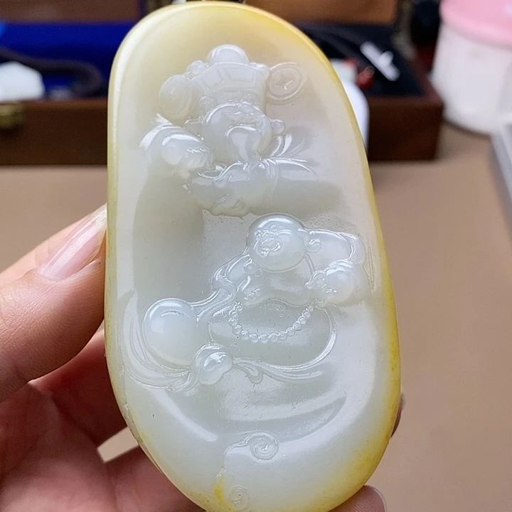 和田玉挂件未镶嵌F