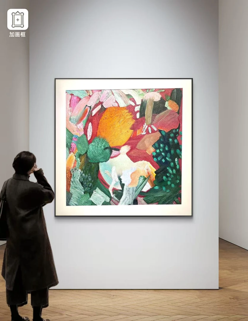 【大鱼海棠】现代入户玄关装饰画沙发背景墙挂画走廊过道120*120