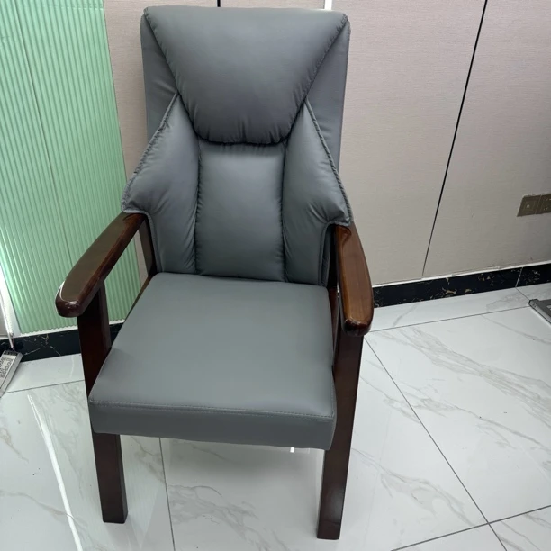 实木麻将椅弹簧坐垫书房椅棋牌室专用茶室椅