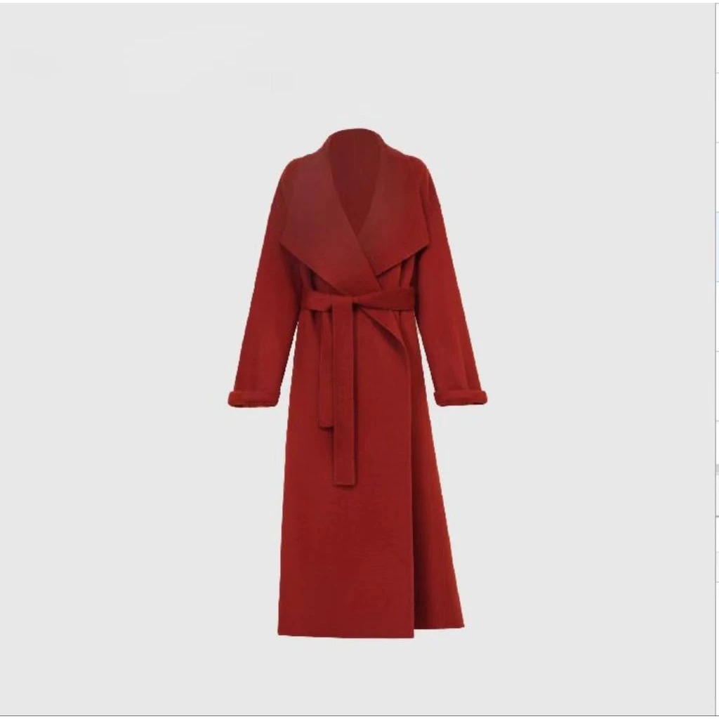 【爱丁堡】2025年秋冬季原创新款韩系慵懒长款大衣外套