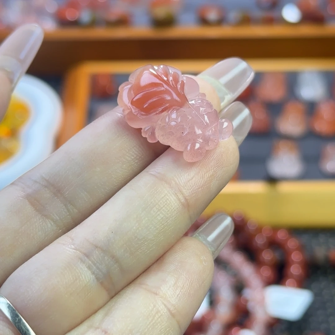 未镶嵌南红玛瑙珠宝半成品金鱼6