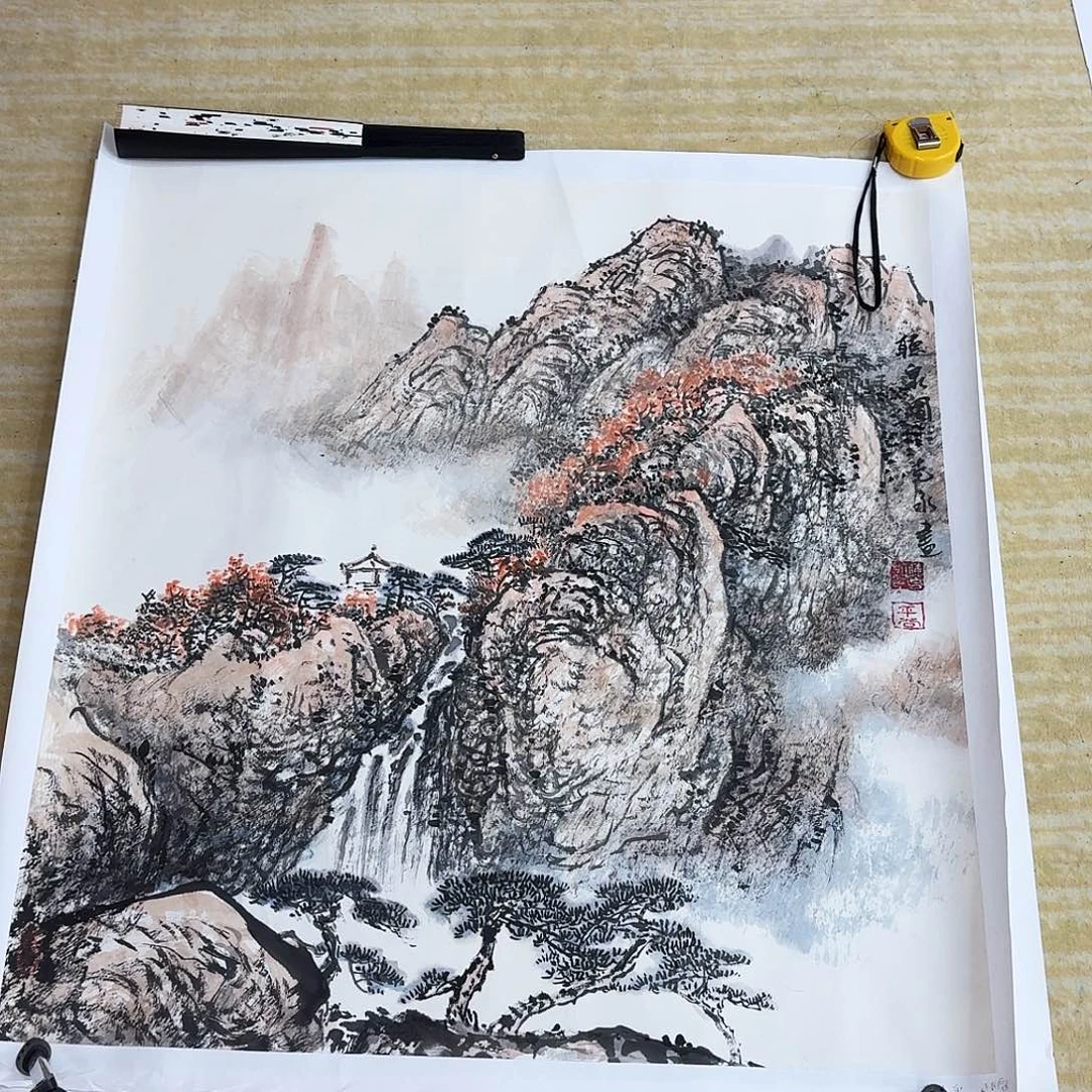 国画四尺幅斗方山水