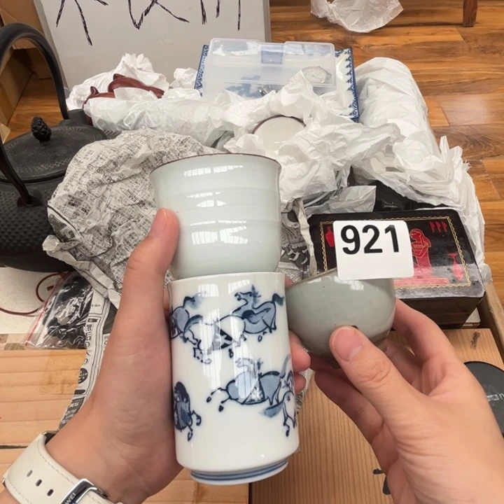 瓷片呀工艺品摆件瓷器摆件正能量
