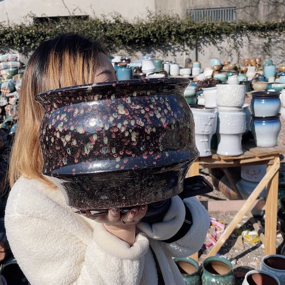 红陶王嫂花盆0129-254