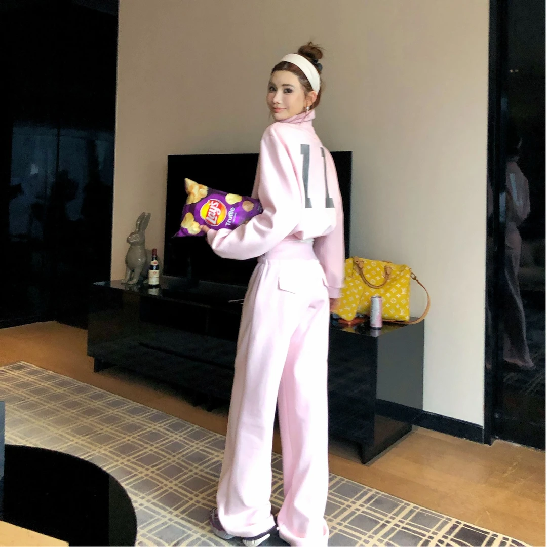 婉君Y【韩高练习生】秋季时尚加绒休闲裤LWJ25B2TZ1978