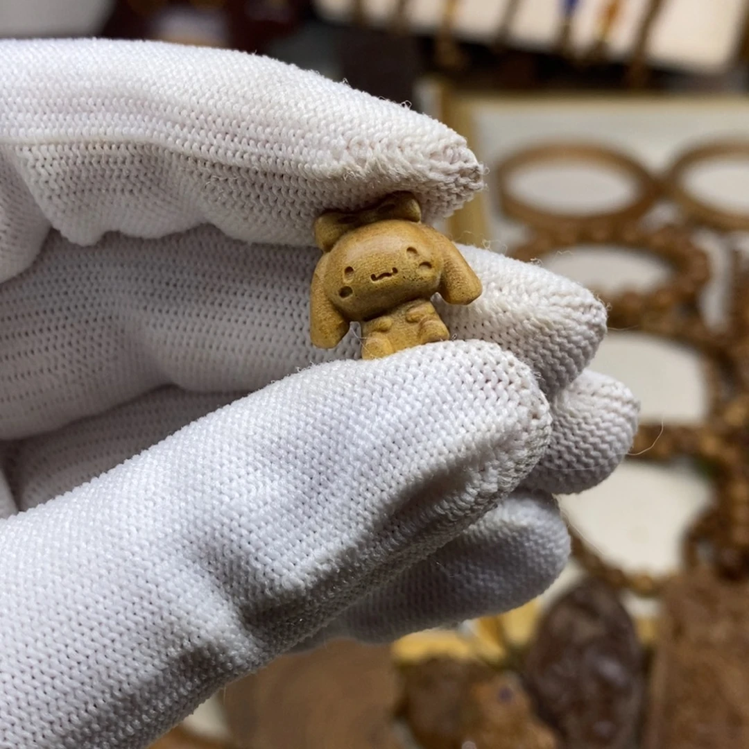 檀香木散珠印度迈索尔老山檀1.4玉桂狗