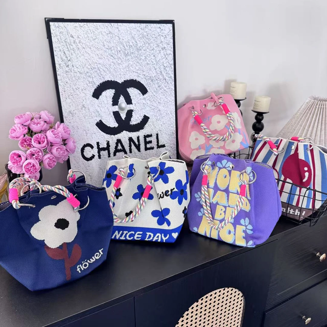 【度假风】飞织可爱ins包包女包手提包可爱包包