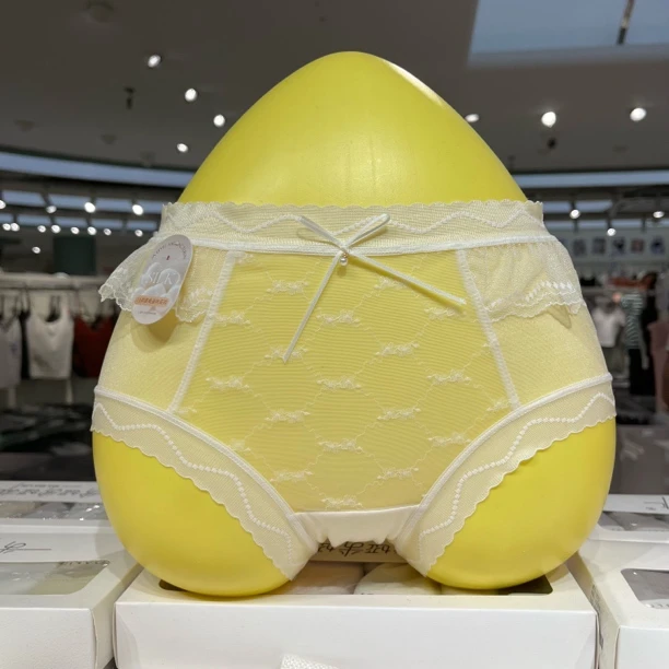 米娅林25293系梦之纱性感裙边软蕾丝飘飞速干面料女士三角内裤