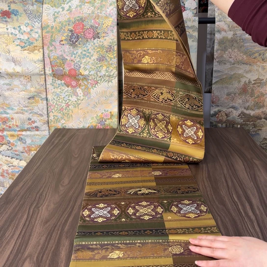 织绣唐锦西阵织带带