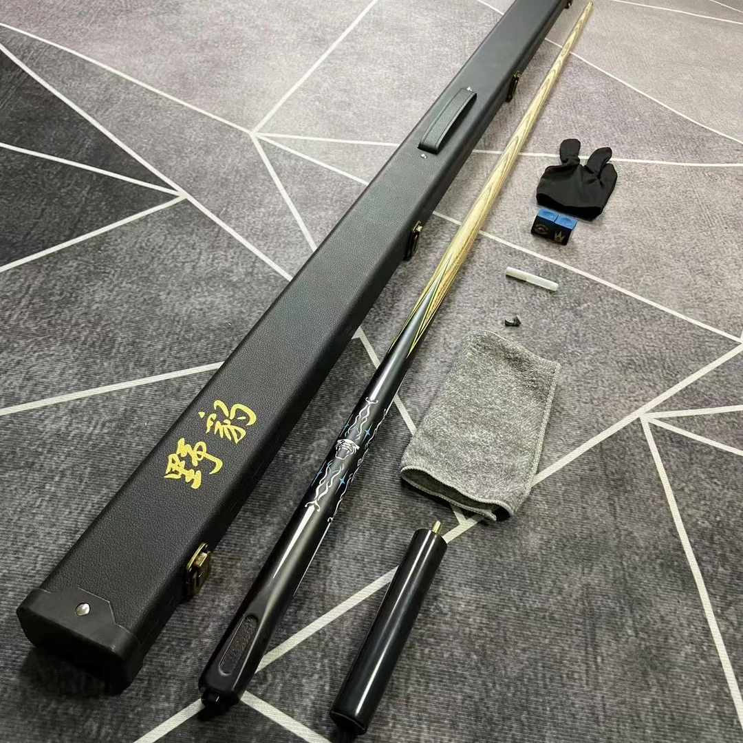 YE豹同款g3小头一体通杆中式黑八斯诺克手工台球杆长标款