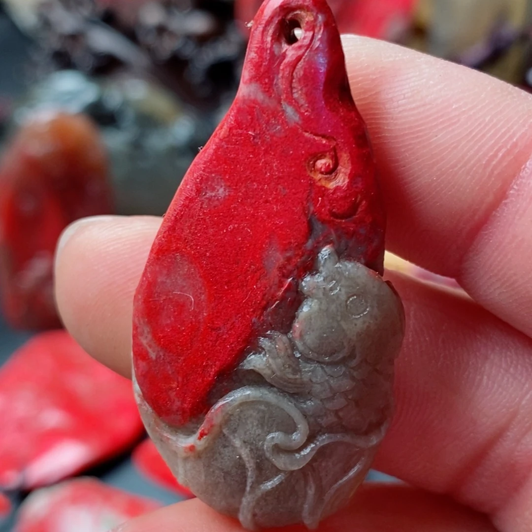 昌化鸡血石昌化鸡血石挂件