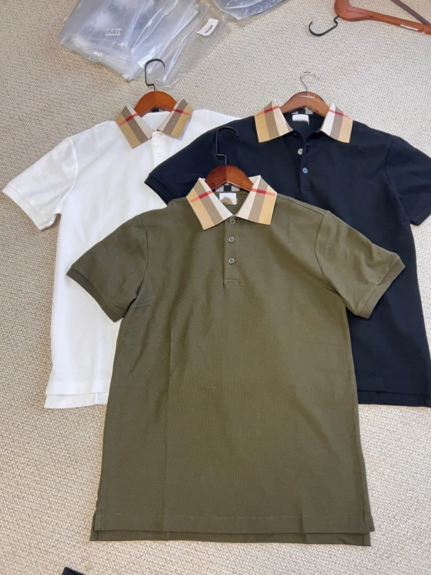 老伙计小马Polo短袖 格子领