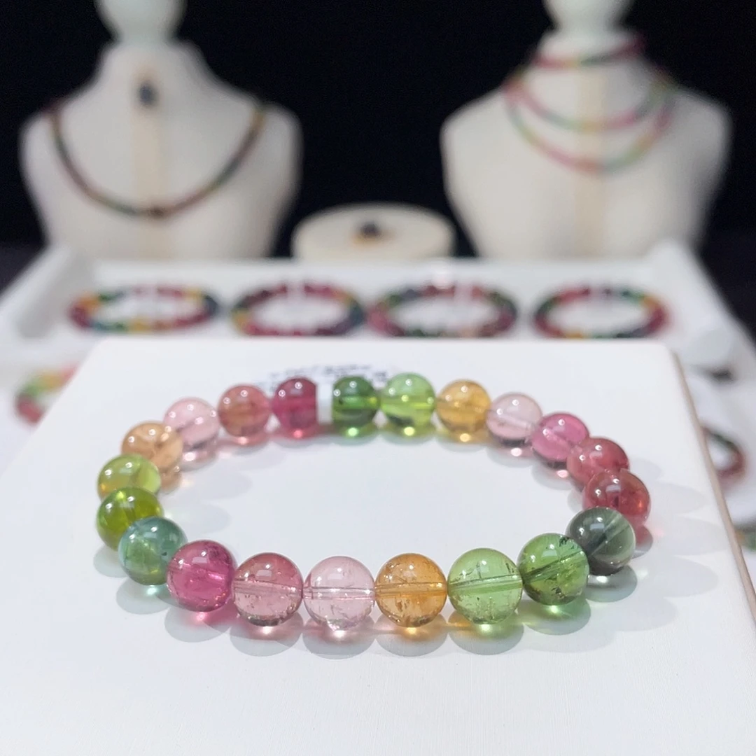 碧玺手串未镶嵌9mm±     