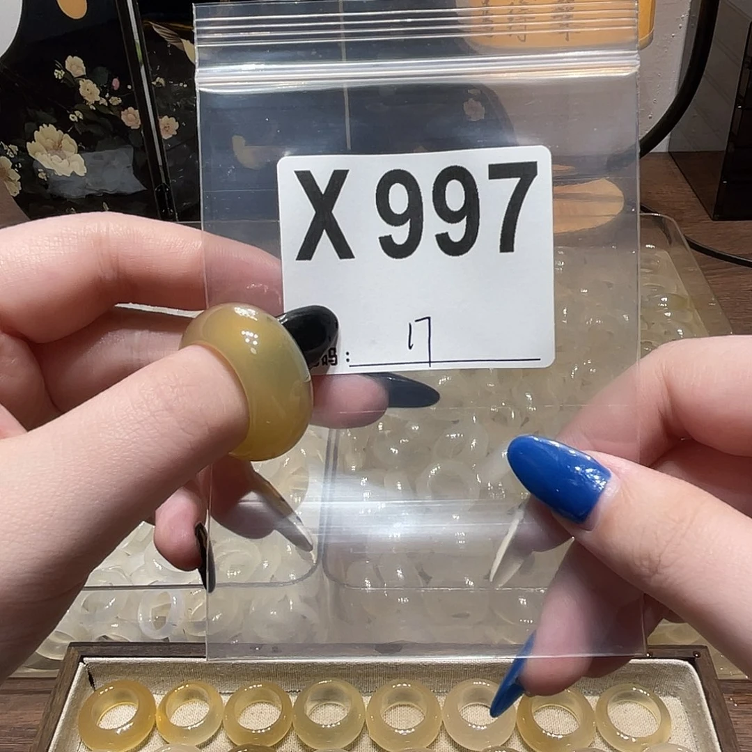 玛瑙/玉髓未镶嵌戒指997