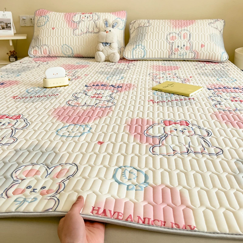 云曦坊乳胶凉席三件套夏季冰丝凉席空调软席子可机水洗2025