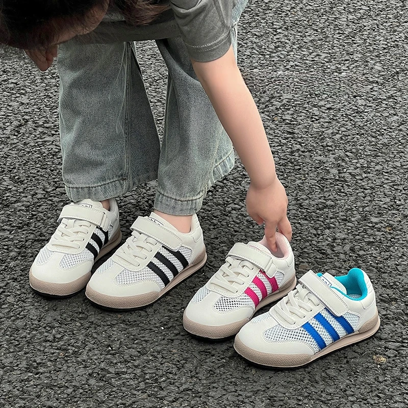 大黄蜂aj儿童休闲鞋小白鞋网面透气女童阿甘鞋男童板鞋轻便软底网