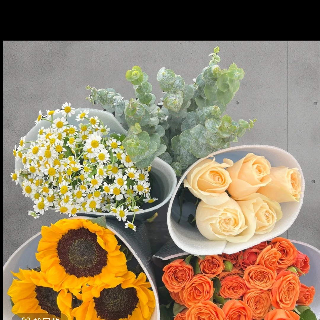 鲜花组合多头玫瑰颜色随机（轻微伤不售后）