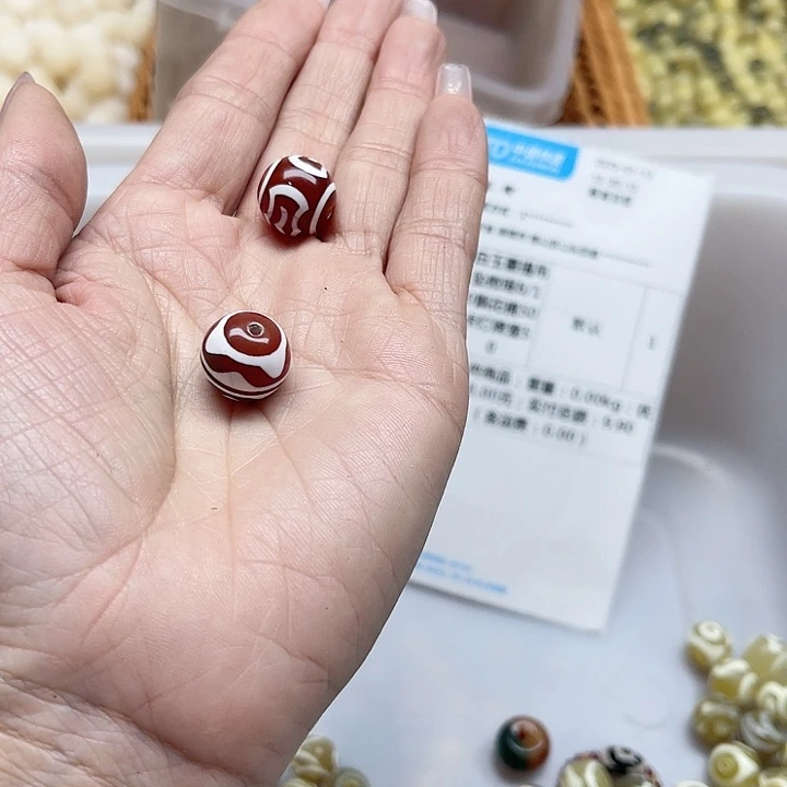 白玉菩提吊坠小*儿配饰两个