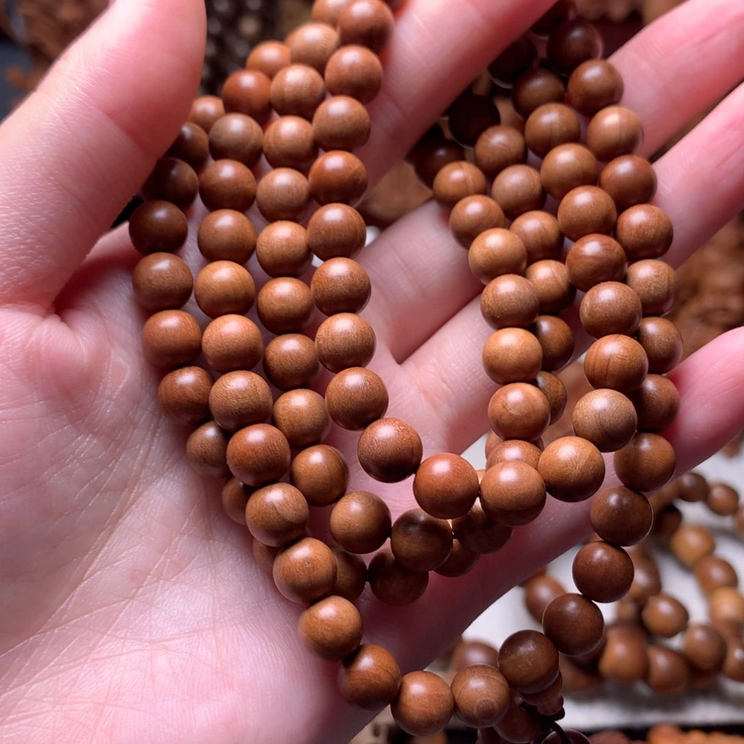 檀香木手串/手链老山檀香0.8奶香微瑕