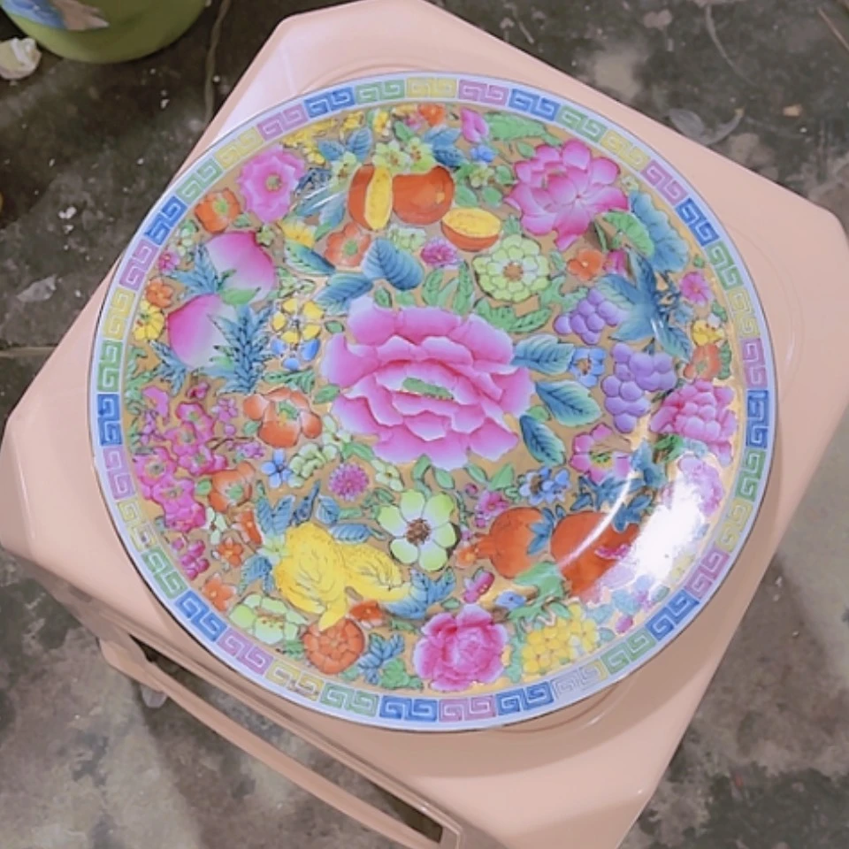 【闪购商品】紫砂盖碗彼**魂金地大盘1块