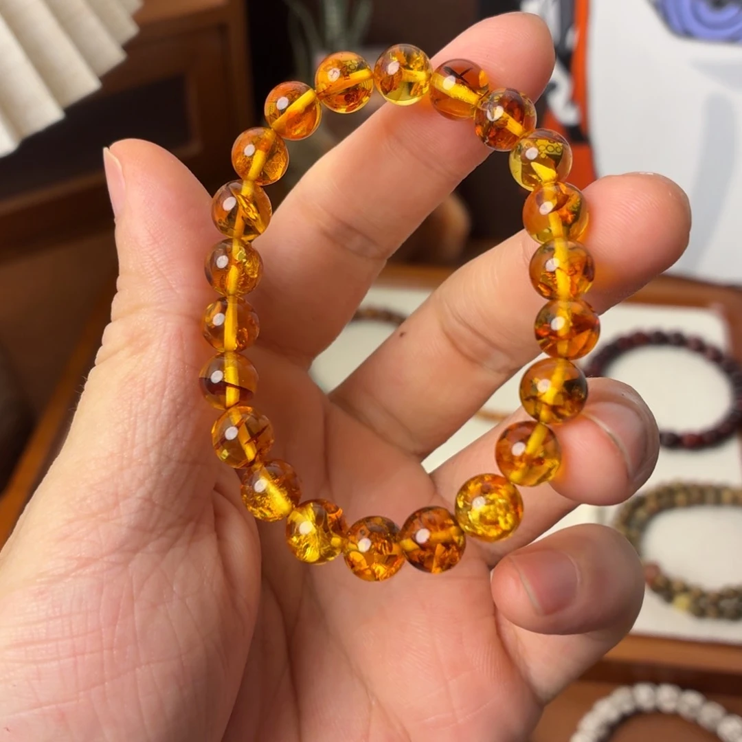 未镶嵌琥珀手链多样性