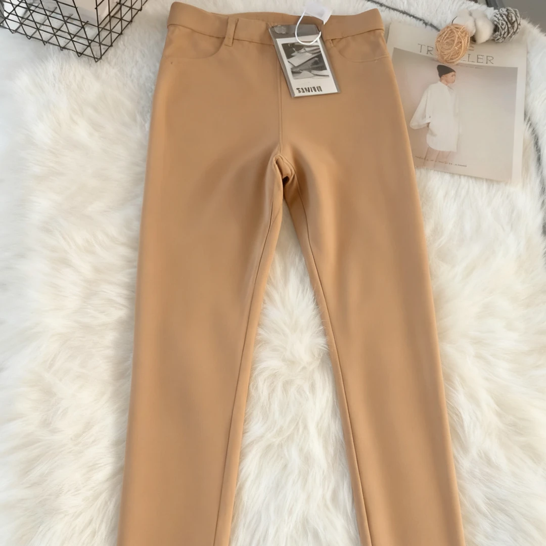 （格子萝卜裤）2025夏款格子休闲百搭九分英伦风休闲裤