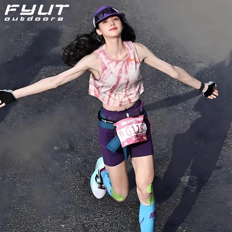 FYUT户外运动跑步背心透气无袖上衣2025春夏新款女健身速干排汗衫