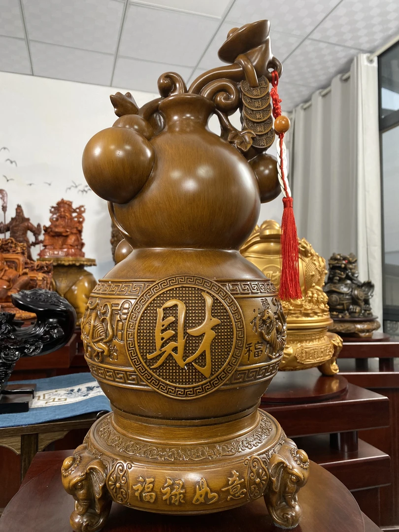 2025A款福禄如意葫芦摆件长20高42LYW公司开业办公室客厅礼品摆件