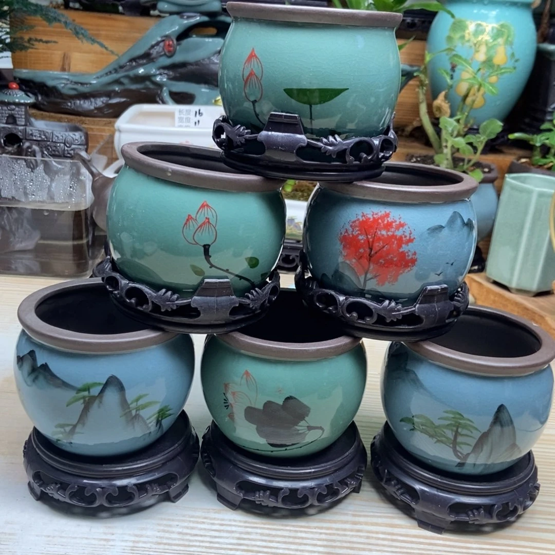瓷片陶瓷花盆陶瓷艺术