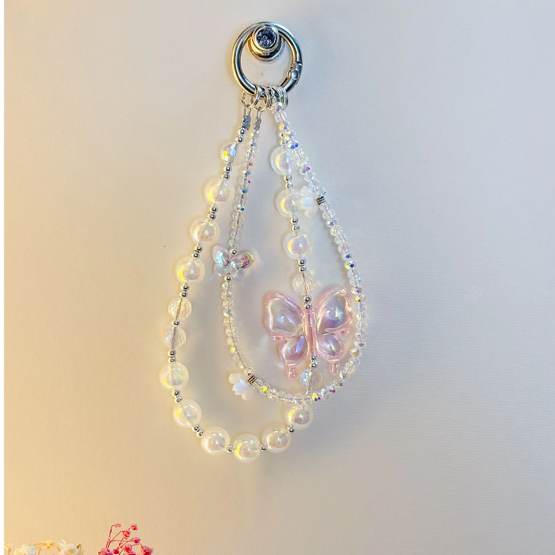 125蝴蝶飞飞夜光手机链