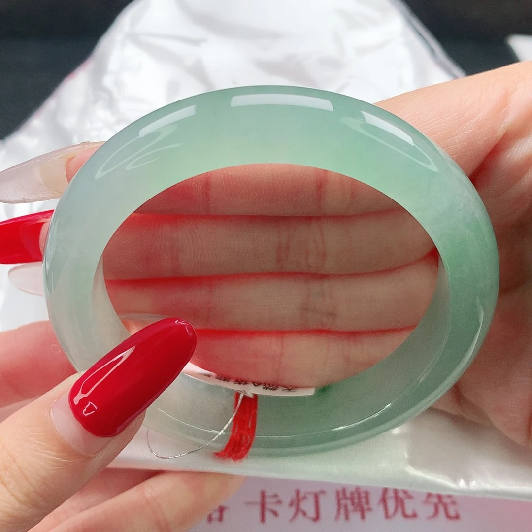 未镶嵌手镯翡翠55圈