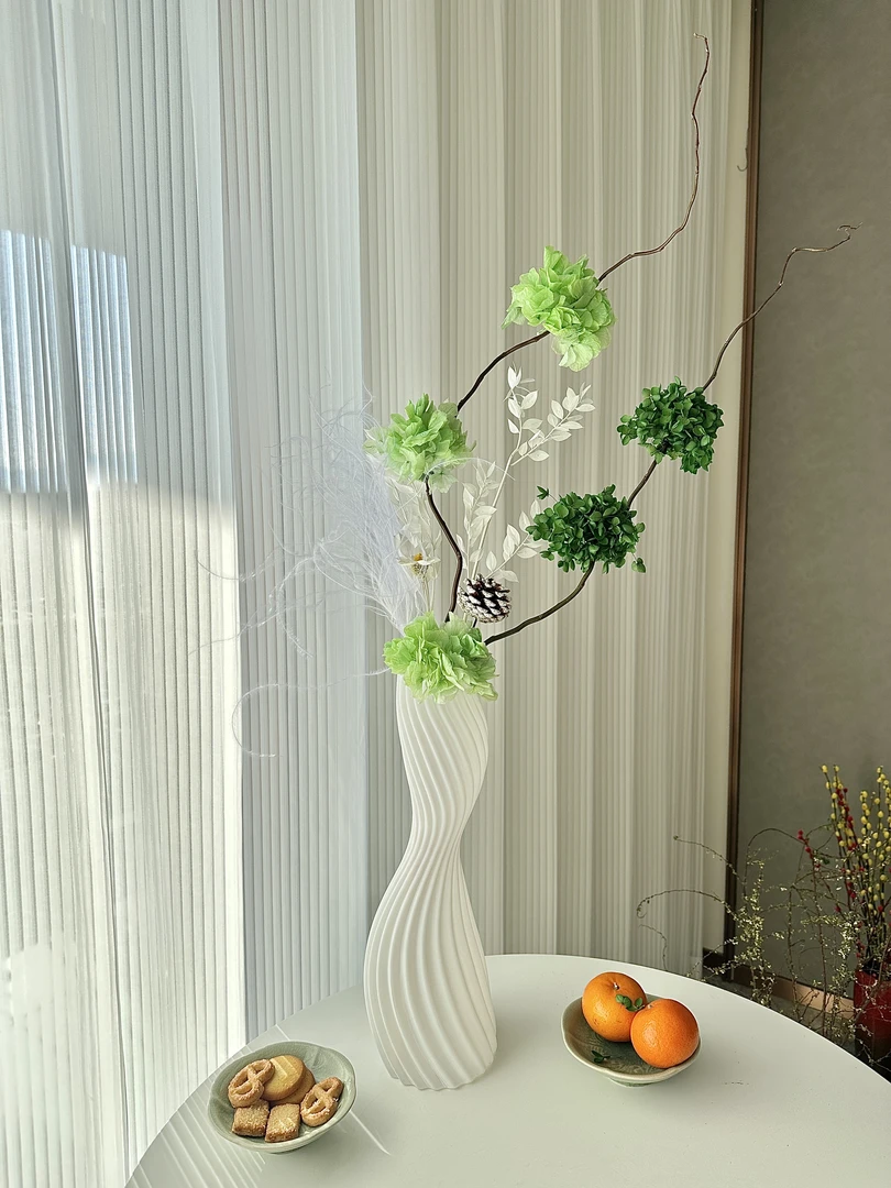 「森林之镜」玄关餐桌斗柜岛台客厅轻奢永生花摆件百搭花束家居装饰