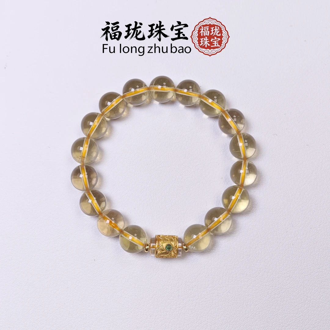 【黄水晶】天然黄水晶小众手串时尚轻奢百搭女款招财富贵可作礼物