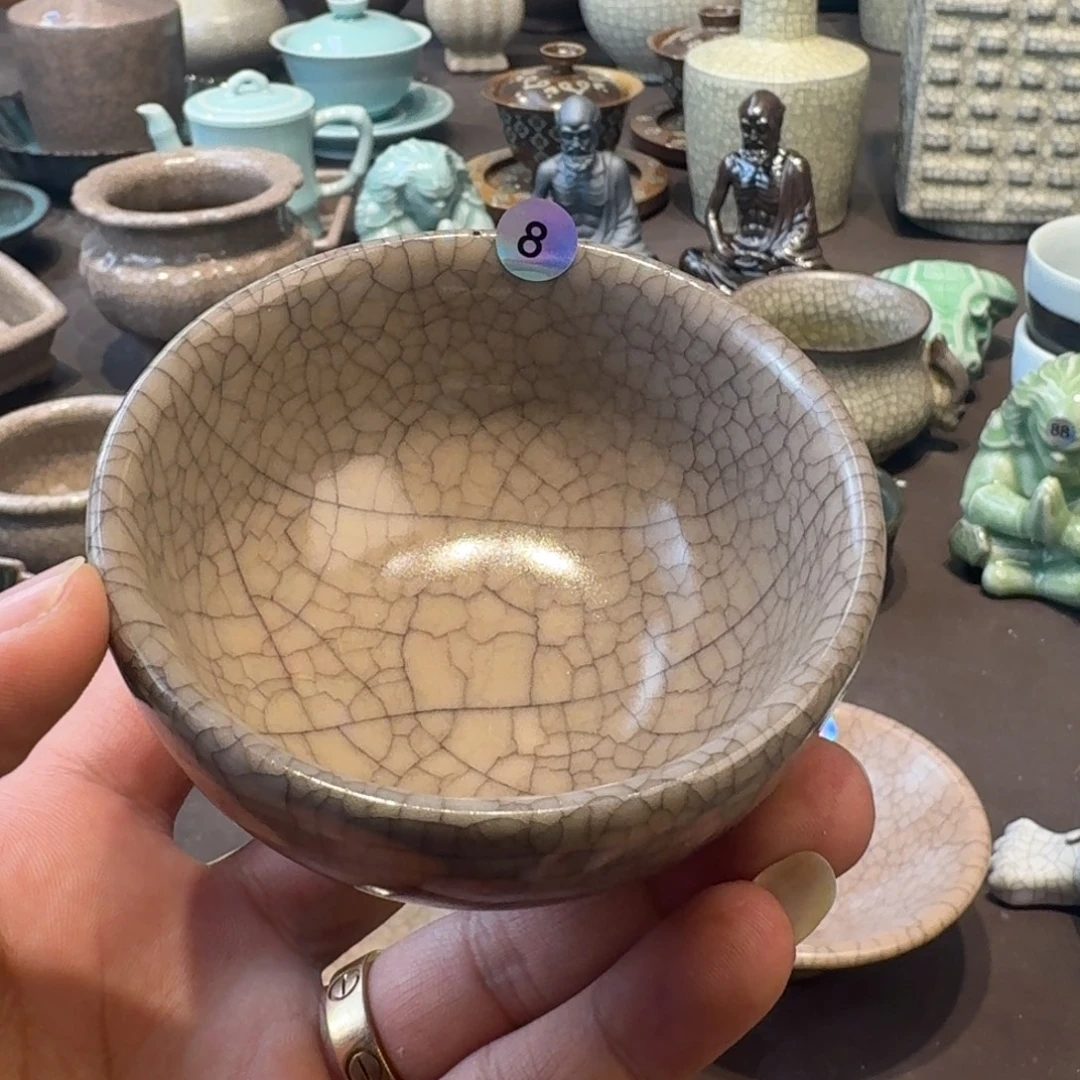 天***年龙泉青瓷茶具微瑕