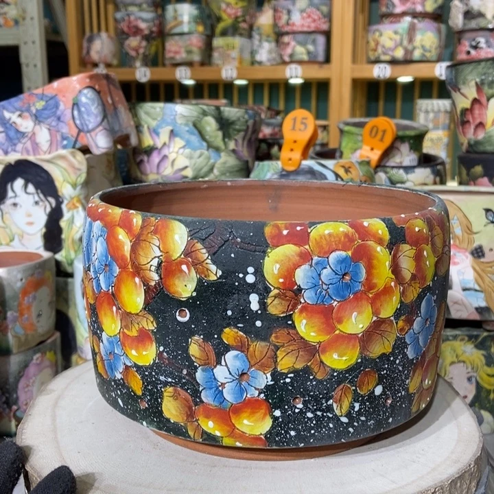 红陶景德镇艺术手绘作品