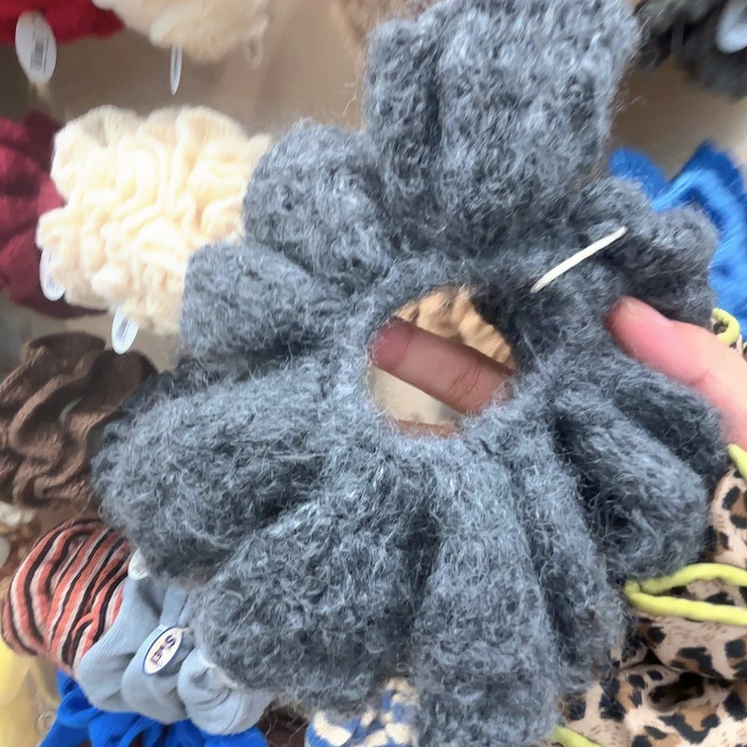 布艺非金属0260灰色发圈