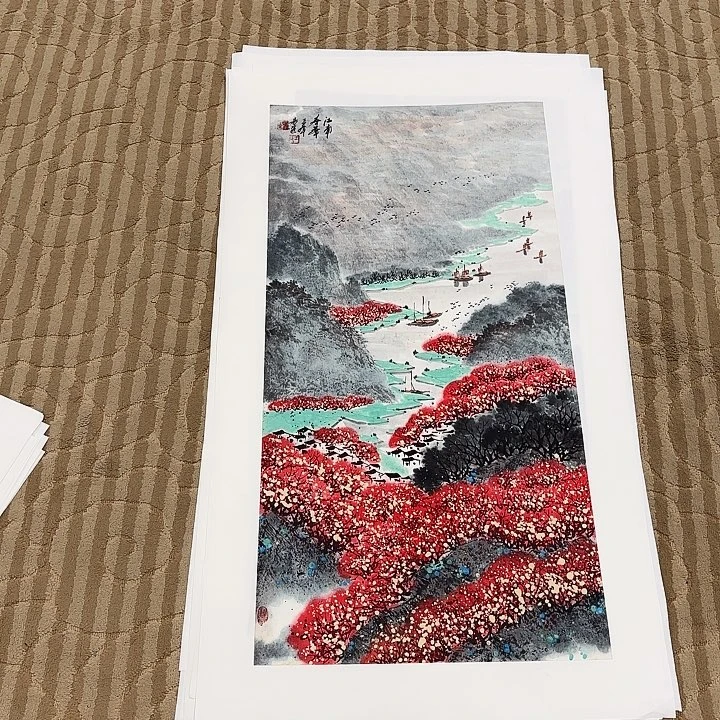 国画花鸟等图案和造型都很好看