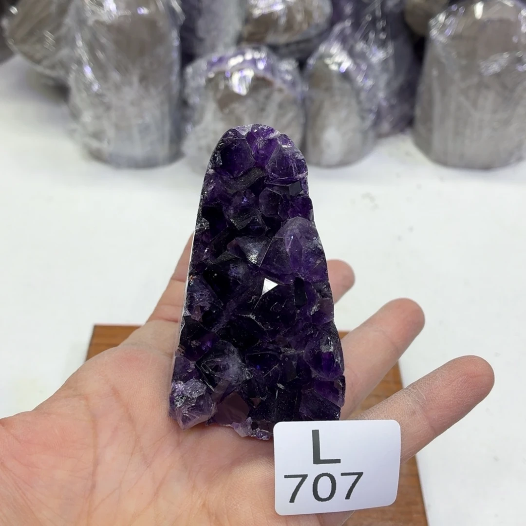 水晶摆件未镶嵌天然紫水晶