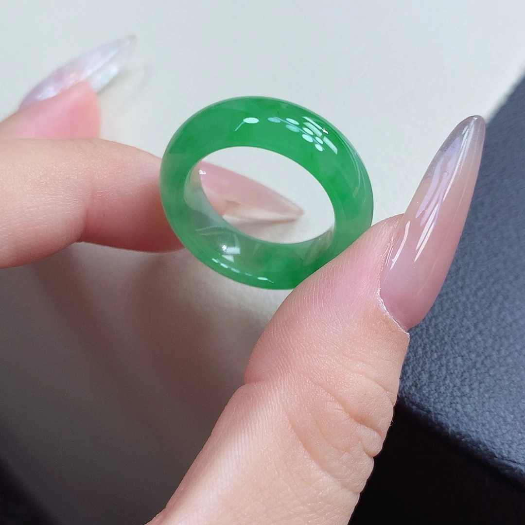 翡翠未镶嵌戒圈14-15号