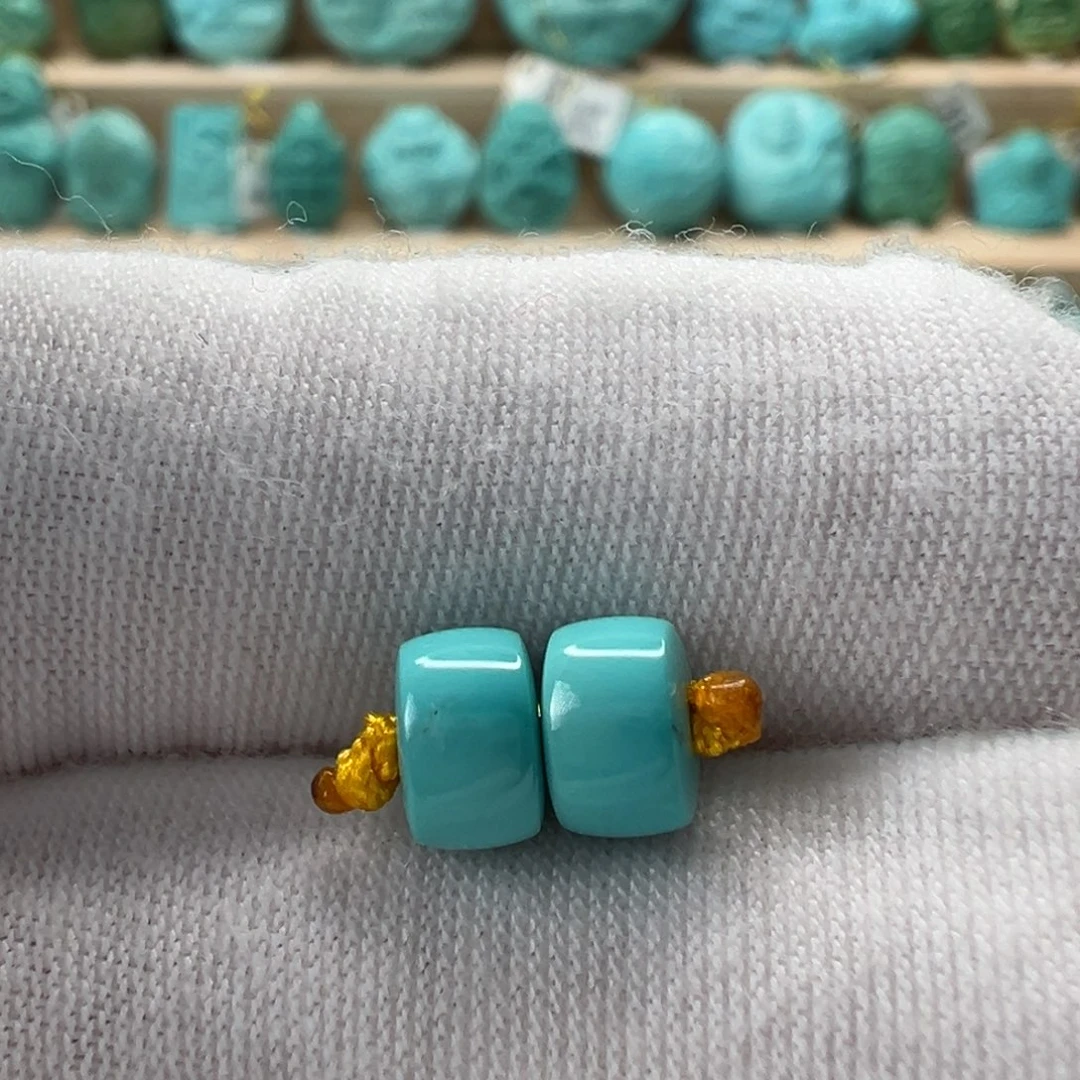 未镶嵌绿松石直切珠6.4mm