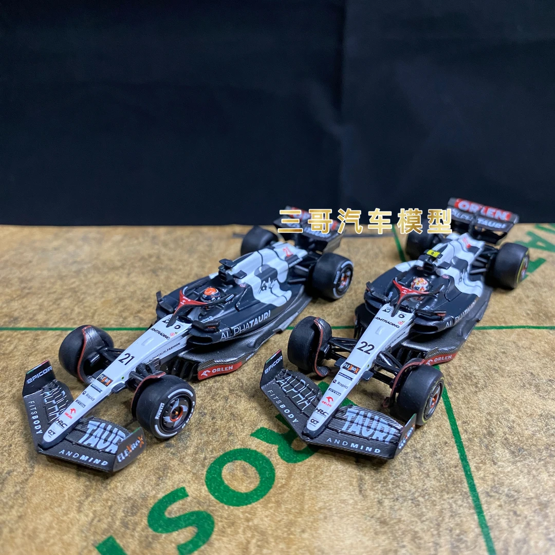 MINI GT 1:64 #726 #727 角田裕毅 尼克 德弗里斯 F1 汽车模型