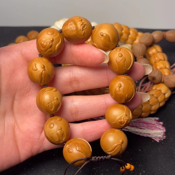 橄榄核手串光背无相