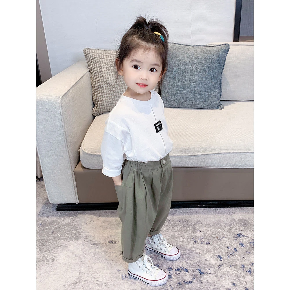 YeeHoO英氏【断码】儿童春秋季套装新款纯棉网红中小女童4宽松长