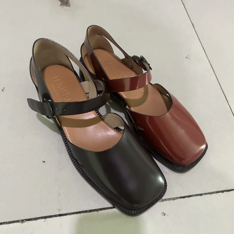 25款时尚休闲百搭一脚蹬外穿休闲单鞋女鞋一字带凉鞋-0300