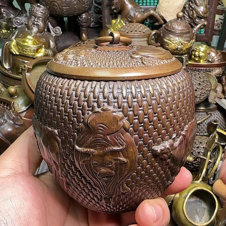 铜器办公室茶室摆件