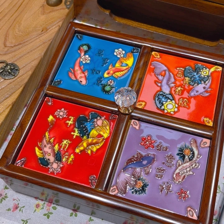 盖子款瓷板画艺术作品